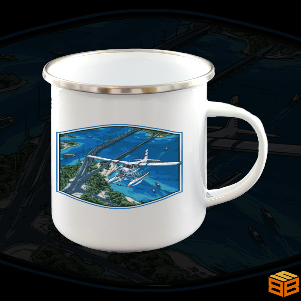 Blue Bay | Metall Tasse