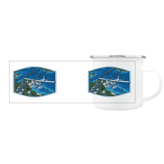 Blue Bay | Metall Tasse