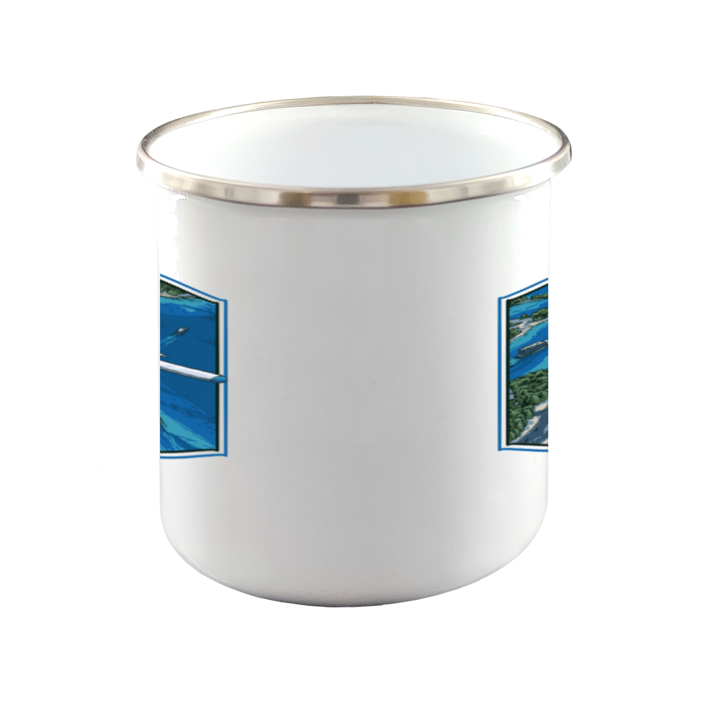 Blue Bay | Metall Tasse
