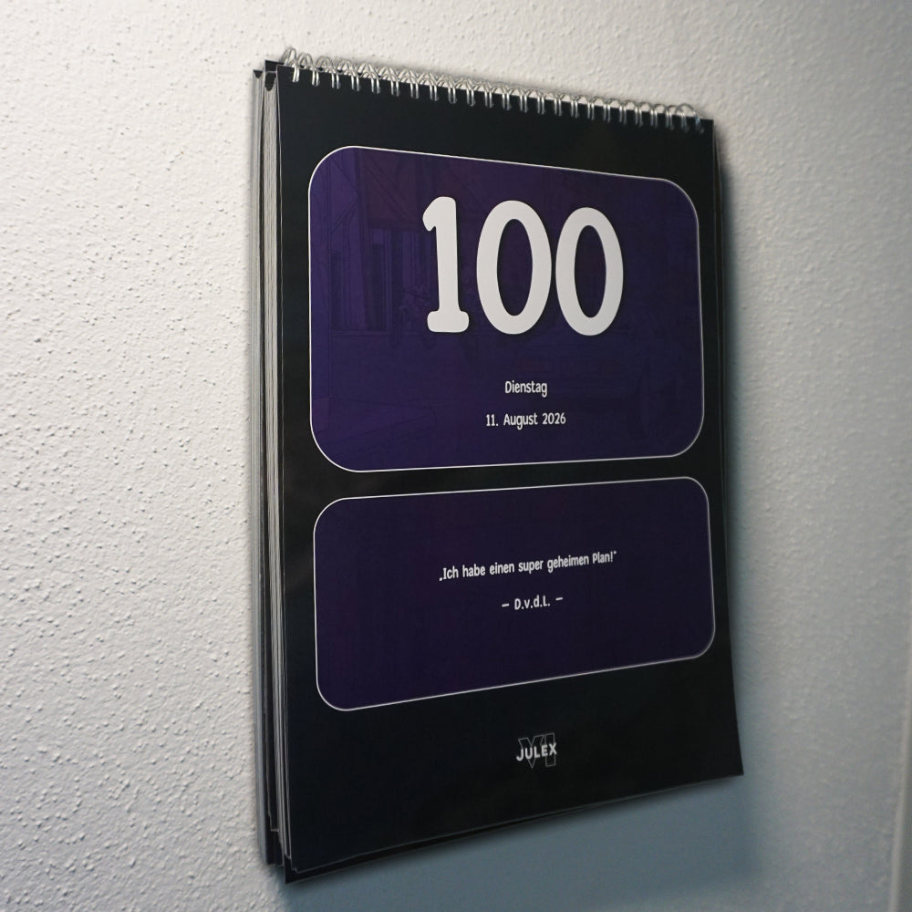 100 Tage Countdown Kalender | JULEX