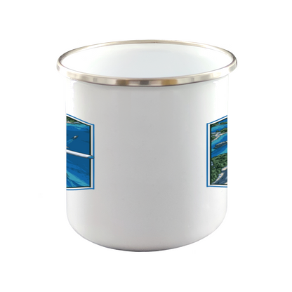 Blue Bay | Metall Tasse
